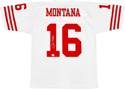 Joe Montana Signed 49ers White M&N Throwback Legacy Jersey Fanatics Hologram Cheap Best Wholesale