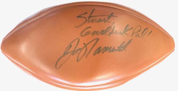 Joe Namath Autographed Wilson Football New York Jets Free Shipping Pick A Best