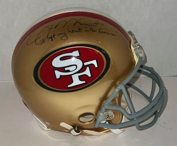 Joe Montana Signed Pro FS Helmet I Left My Heart In San Francisco Auto Steiner Clearance Affordable