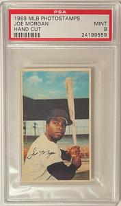 Joe Morgan 1969 MLB PhotoStamps Card- PSA Graded 9 Mint-Houston Colt .45s/Astros Buy Online Cheap