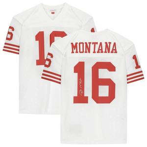 Joe Montana Signed San Francisco 49ers White M&N Authentic Jersey Fanatics Visa Payment Cheap Pice