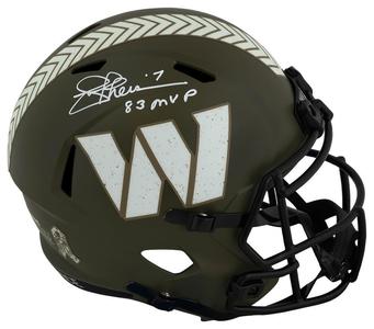 Joe Theismann Signed Commanders SALUTE Riddell F/S Rep Helmet w/MVP - (SS COA) With Paypal Cheap Online