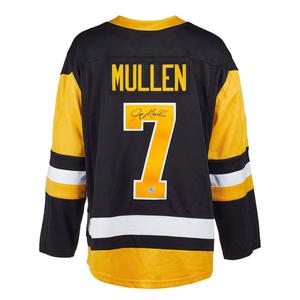 Joe Mullen Autographed Pittsburgh Penguins Fanatics Breakaway Jersey Perfect For Sale