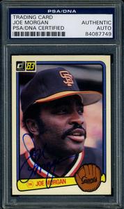 Joe Morgan PSA DNA Coa Signed 1983 Donruss Autograph 100% Authentic For Sale
