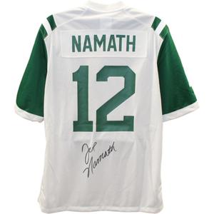 Joe Namath Autographed New York Jets White Nike Classic XL Jersey Beckett 48617 2025 Cheap Pice