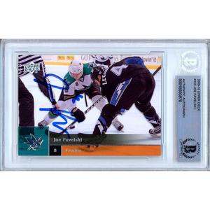 Joe Pavelski San Jose Sharks Signed 2009-10 Upper Deck Hockey Card Beckett Auth Auto Newest For Sale