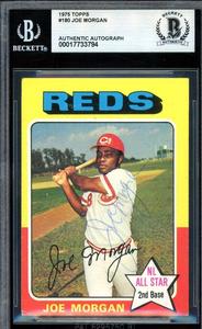 Joe Morgan Beckett BAS Vintage Signed 1975 Topps Autograph Clearance Fashionable