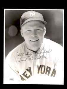 Spud Chandler JSA Cert Signed  8x10 Photo Vintage Autograph New York Yankees Manchester For Sale