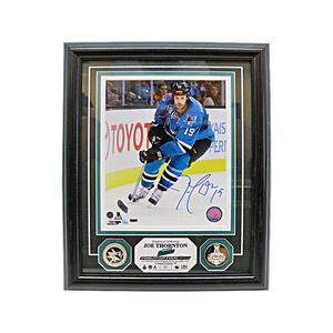 Joe Thornton San Jose Sharks Autographed Signed 8x10 Photo Mint Framed Collage LE #1/99 (Highland Mint COA) Free Shipping Factory Outlet
