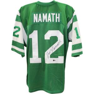 Joe Namath Signed New York Jets 68 TB Green Mitch Ness sz52 Jersey Beckett 48619 Discount Classic