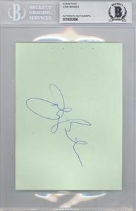John Brisker Autographed 4.5x6 Album Page Seattle Super Sonics Beckett #10002890 Cheap Sale Online Online