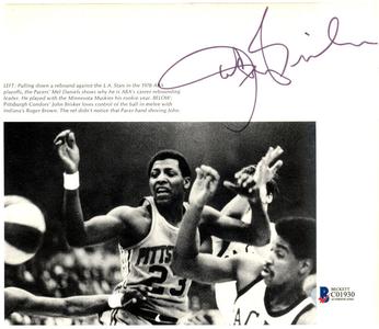 John Brisker Autographed Magazine Page Photo Pittsburgh Condors Beckett 121521 Clearance Affordable