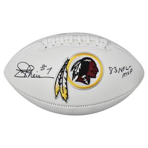 Joe Theismann Signed 83 NFL MVP Inscription Washington Redskins Logo Football (J Pay With Visa Cheap Pice