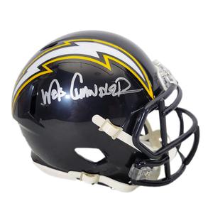 Wes Chandler Signed San Diego Chargers 1988-06 Throwback Speed Mini Football Hel Cheap Sale Countdown Package