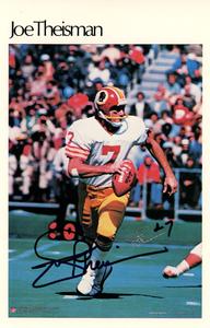 Joe Theismann Signed Washington Redskins Mini Poster 32/50 BAS 46095 Cheap For Nice