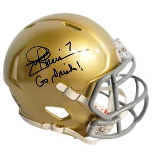 Joe Theismann Signed "Go Irish!" Inscription Notre Dame Fighting Irish Speed Min Clearance 100% Original