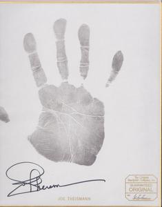 JOE THEISMANN SIGNED HAND, FINGERS  PALM PRINT L/E #622/1000 WASHINGTON REDSKINS Limited Edition Sale Online