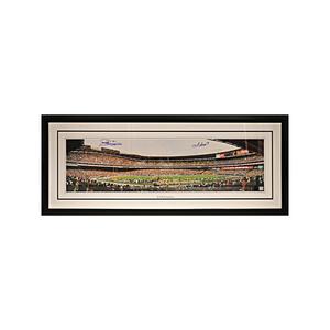Joe Theismann & Art Monk Dual Signed Washington Redskins RFK Stadium Framed 36x10 Panoramic Photo (JSA COA) Free Shipping Order