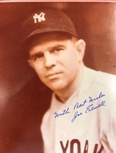Joe Sewell Autographed 8x10 Baseball Photo Free Shipping Genuine