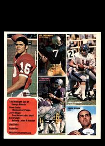 Joe Theismann Archie Manning Jim Plunkett JSA Vintage 8x9 Photo Signed by 4 Pices For Sale