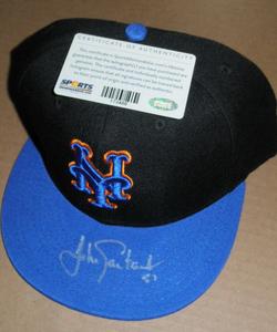 JOHAN SANTANA SIGNED NY METS CAP NO HITTER MINNESOTA TWINS BALTIMORE ORIOLES COA Pick A Best Cheap Pice