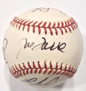 Joe Torre Don Larsen Dennis Martinez Campaneris Rudi 11 Auto Signed Baseball COA Outlet 100% Authentic