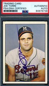 Joe Torre PSA DNA Signed 1978 TCMA The 60's Autograph Sale Reliable