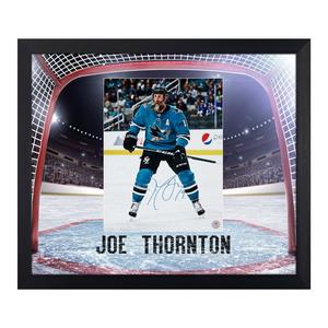 Joe Thornton Signed San Jose Sharks Netcam Graphic 23x27 Frame Free Shipping Outlet Locations