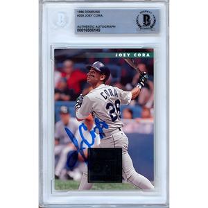 Joey Cora Seattle Mariners Signed 1996 Donruss Baseball Card Beckett Authentic Auto Slab Outlet Lowest Pice