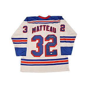 Stephane Matteau New York Rangers Autographed Signed Custom Jersey Inscribed "94 Champs) (JSA Auth) Low Pice Fee Shipping Online