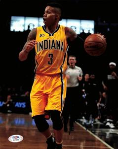 JOE YOUNG Signed 8x10 photo PSA/DNA Indiana Pacers Autographed Sast