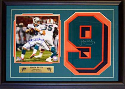 John Beck Autographed / Signed 8x10 Framed Photo w/ Autographed / Signed Away Je High Quality For Sale