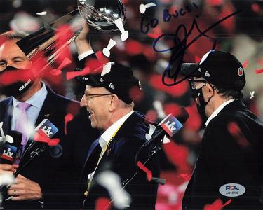 Joel Glazer signed 8x10 photo PSA/DNA Tampa Bay Buccaneers Autographed Discount Sale Online