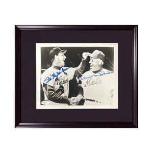 Stan Musial Duke Snider Signed 8x10 Framed Photo Cardinals Full Name Auto JSA Sale Low Pice