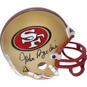 John Brodie Signed San Francisco 49ers VSR4 TB Replica Mini Helmet BAS 44154 Outlet Find Great
