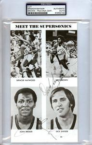 John Brisker, Brown & Snyder Autographed 4.5x8 Cut Sonics PSA/DNA 83894744 Fashion Style Cheap Online