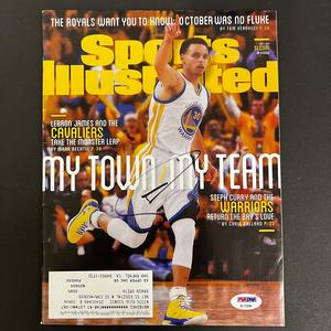 Stephen Curry signed SI Magazine PSA/DNA Warriors Autographed Cheap Sale View