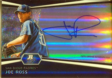 Joe Ross Autographed 2012 Bowman Platinum Card Shop Offer