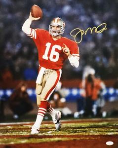 JOE MONTANA AUTOGRAPHED SIGNED 16X20 PHOTO SAN FRANCISCO 49ERS JSA STOCK #216965 Visa Payment For Sale