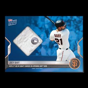 JOEY BART SIGNED FIRST CAREER HR TOPPS NOW GAME USED BASE RELIC AUTO CARD #13B Clearance Cheapest Pice