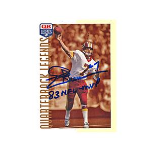 Joe Theismann Autographed QB Legends Trading Card with 83 NFL MVP Inscription (CX Auth) Discount From China