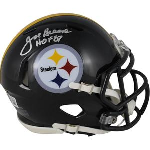 Joe Greene Autographed/Signed Pittsburgh Steelers Mini Helmet Beckett 49034 Buy Cheap Order