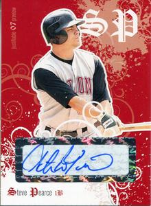 Steve Pearce Autographed 2007 Just Minors Red Rookie Card New Arrival Cheap Online