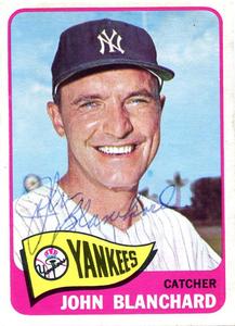 John Blanchard Autographed 1965 Topps Card Outlet Newest