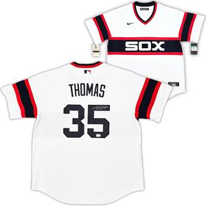 WHITE SOX FRANK THOMAS AUTOGRAPHED WHITE NIKE JERSEY SIZE XL BECKETT 215873 Discount Free Shipping