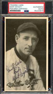 Whit Wyatt PSA DNA Signed 1936 R314 Goudey Wide Pen Autograph Ebay Cheap Pice