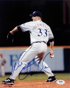 WES OBERMUELLER signed 8x10 photo PSA/DNA Milwaukee Brewers Autographed Cheap Original
