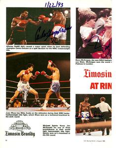 Spinks, DeLeon & McGuigan Authentic Autographed Signed Magazine Page PSA S48564 Popular