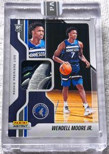 WENDELL MOORE JR. PANINI INSTANT ROOKIE PREMIERE LIDS SWATCH RELIC CARD #RPL-26 New Styles For Sale