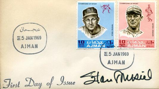 Stan Musial Autographed 1969 First Day Cover Cheap Online Store